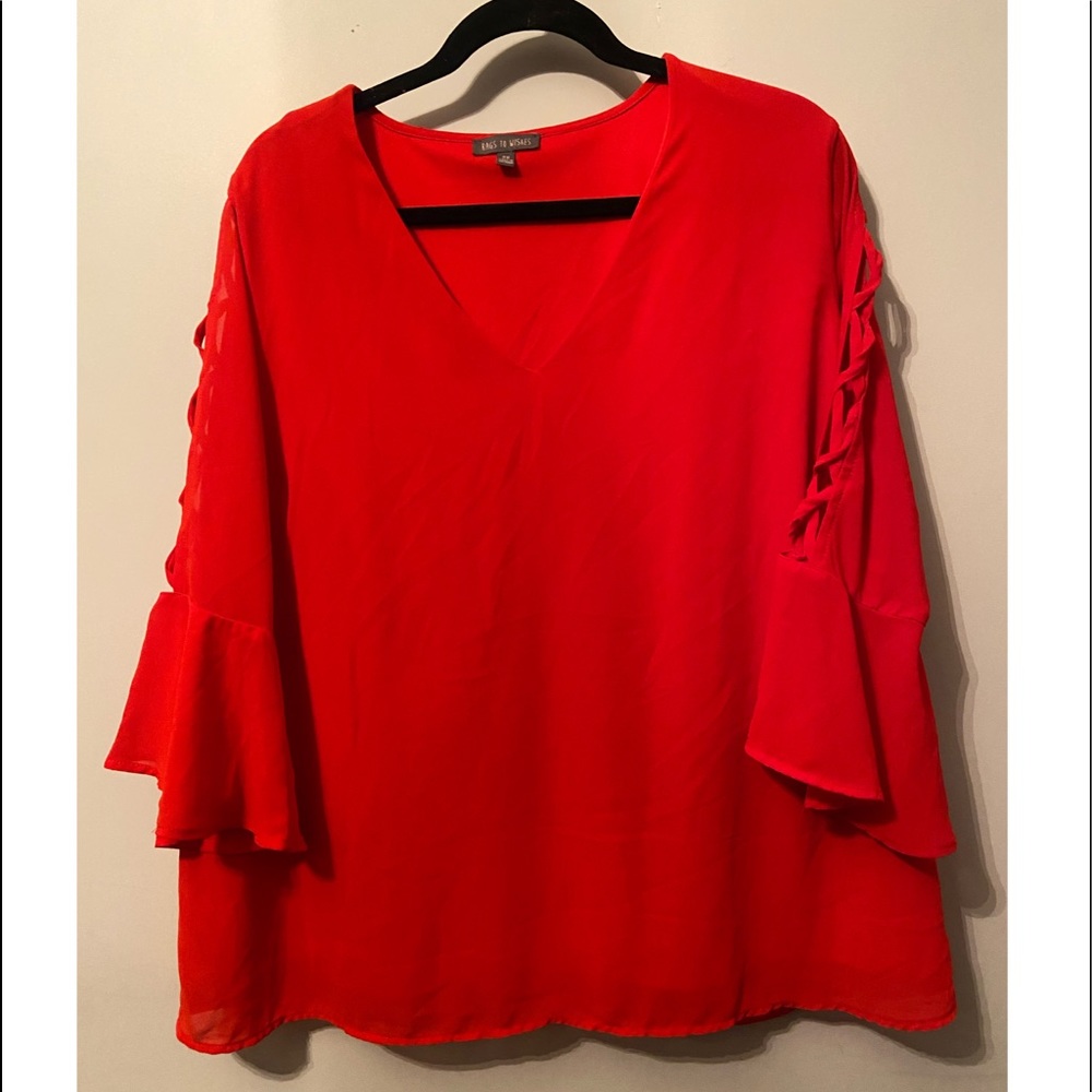 Red blouse
